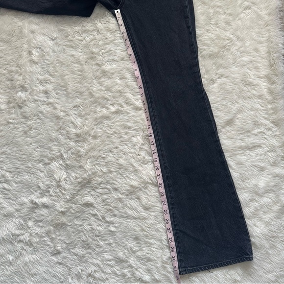 Rolla’s Jeans Dusters Bootcut High-Rise Slim Bootcut Washed Black Denim 25 - Picture 11 of 13